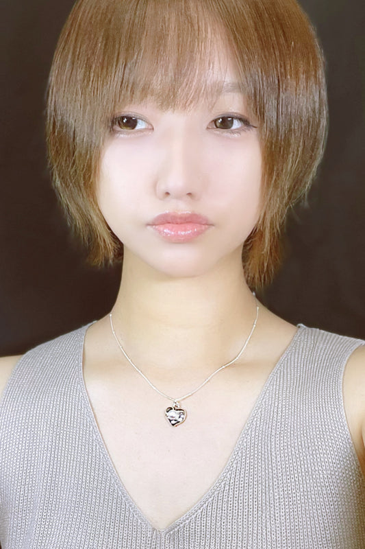 【即納】Le`toile 韓国女性アクセサリー ハートシルバーネックレス 925シルバー