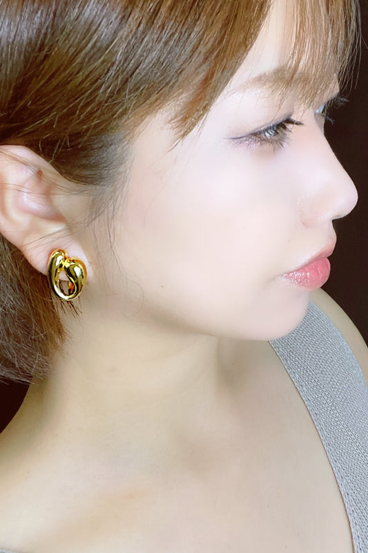 【即納】Le`toile 韓国女性アクセサリー イヤリング ゴールド 925シルバー E21FWES15