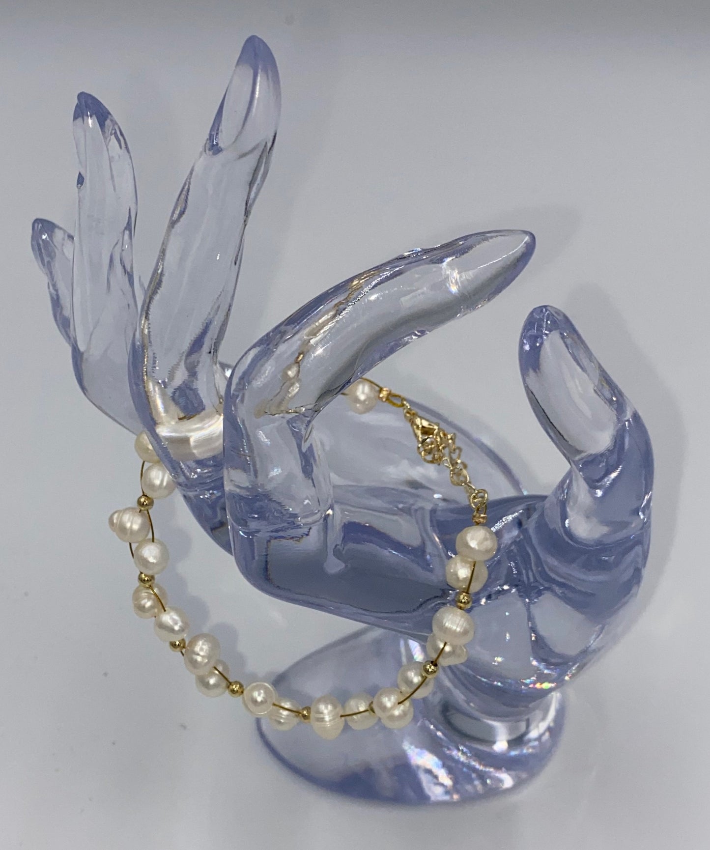 【即納】Le`toile 韓国女性アクセサリー 淡水真珠ブレスレット ゴールド E21FWBR08