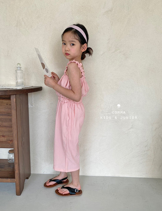 【注文後取り寄せ】韓国子供服 Comma 女の子 子供服 ツーツージャンプスーツ 2色 90-150サイズ