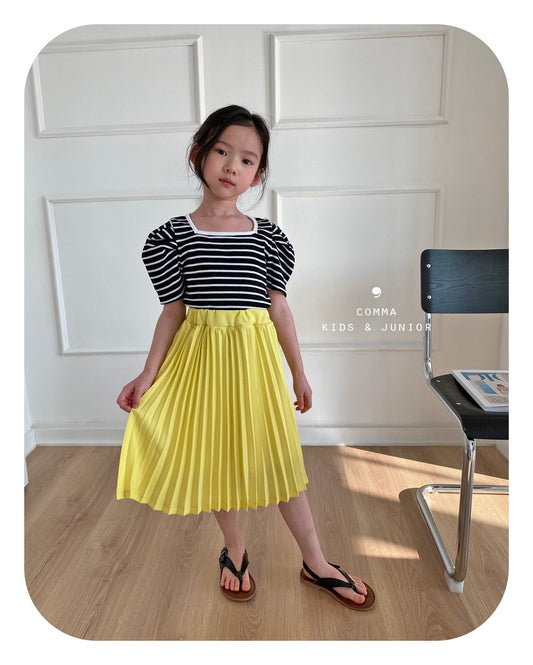 【注文後取り寄せ】韓国子供服 Comma 女の子 子供服 ヨリスカート 2色 80-150サイズ