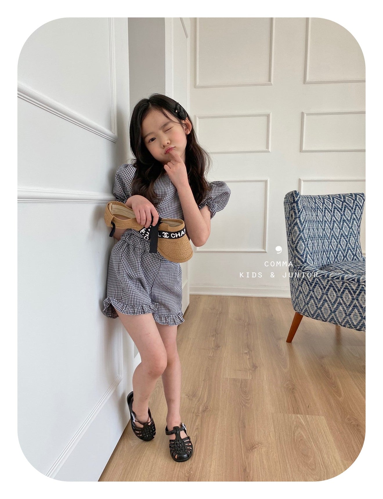 注文後取り寄せ】韓国子供服 Comma 女の子 子供服 セレブセットアップ