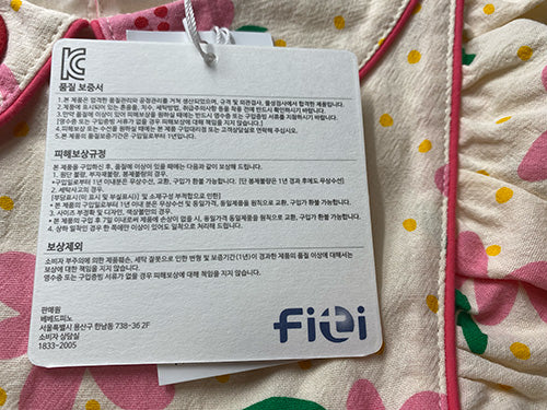 即納・期末セール品 BEBEDEPINO 花柄 ワンピース アイボリー 100/110サイズ