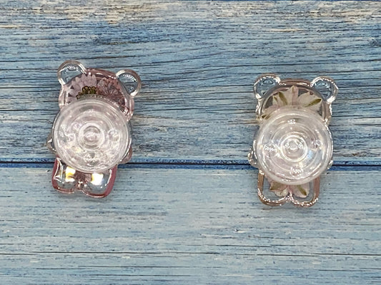 即納・期末セール品 ハンドメイド クマさんスマホグリップ デイジー/桜