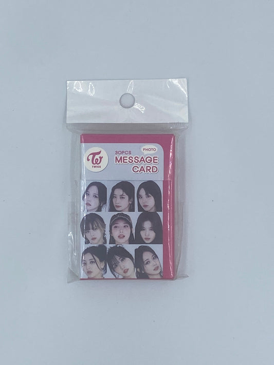 TWICE フォトメッセージカード 30枚セット / TWICE 포토 메시지 카드 30매 세트
