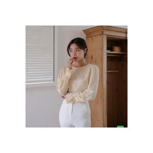 韓国女性服　秋　レディース　トップス　エルフブラウス Freeサイズ