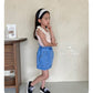 【注文後取り寄せ】韓国子供服 Comma 女の子 子供服  レースノースリーブ 3色 90-150サイズ