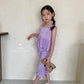 【注文後取り寄せ】韓国子供服 Comma 女の子 子供服  無地プリーツセットアップ 1色 90-150サイズ