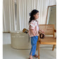 【注文後取り寄せ】韓国子供服 Comma 女の子 子供服  8分丈デニムパンツ 2色  90-150サイズ