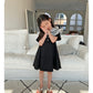 【注文後取り寄せ】韓国子供服 Comma 女の子 子供服  メッシュカラーワンピース 2色 80-150サイズ