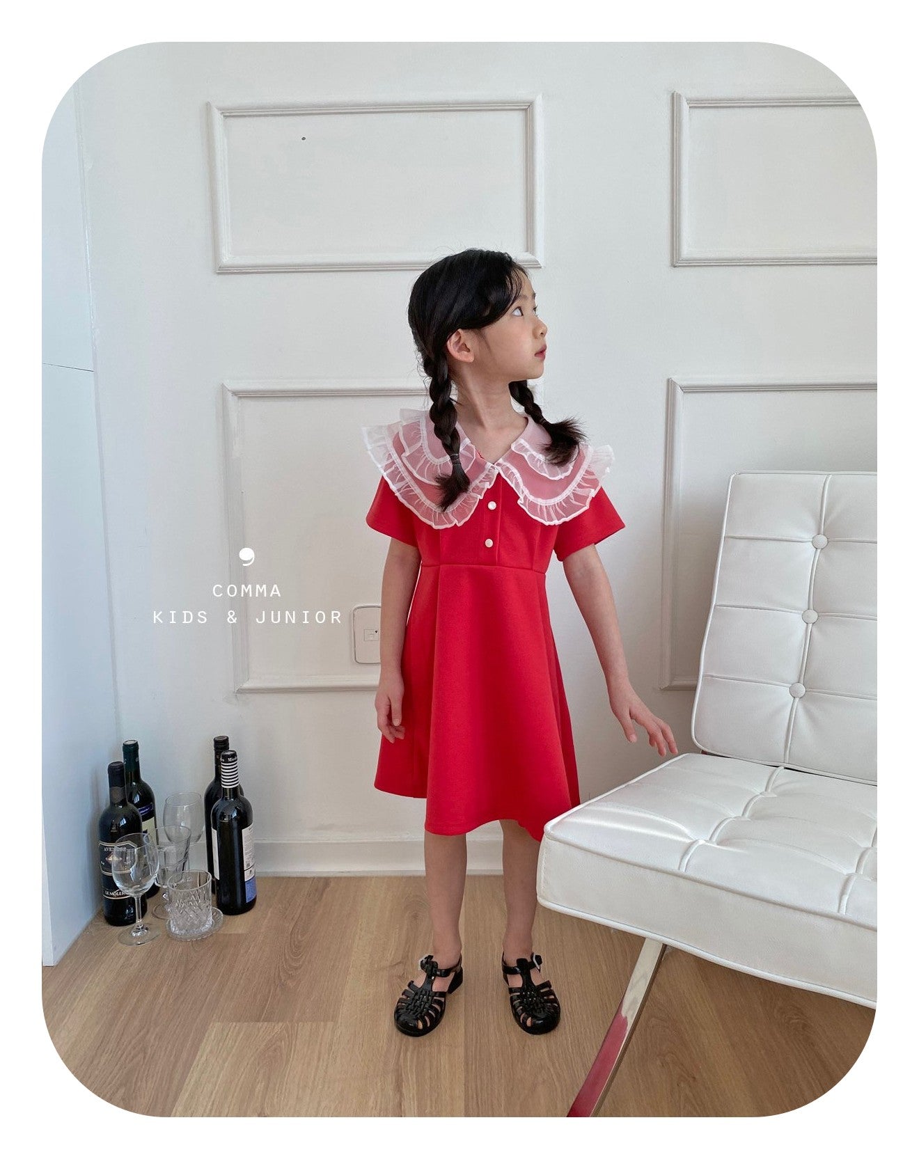 数量限定アウトレット最安価格 韓国子供服 ワンピース 90サイズ