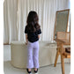 【即納・期末セール品】韓国子供服 Comma 女の子 子供服  ブーツカットパンツ 2色 90-150サイズ