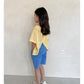 【即納・期末セール品】韓国子供服 Comma 女の子 子供服  バックスリットTシャツ 110サイズ