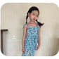 【注文後取り寄せ】韓国子供服 Comma 女の子 子供服  フラワープリーツセットアップ 2色 80-150サイズ