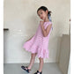 【即納・期末セール品】韓国子供服 Comma 女の子 子供服  刺繍入りワンピース 2色 90-150サイズ